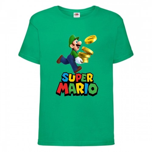 Футболка Супер Марио 12 (Super Mario) зеленая (SMar grn-6) 164 см Футболка Супер Марио 12 (Super Mario) зеленая (SMar grn-6) 164 см