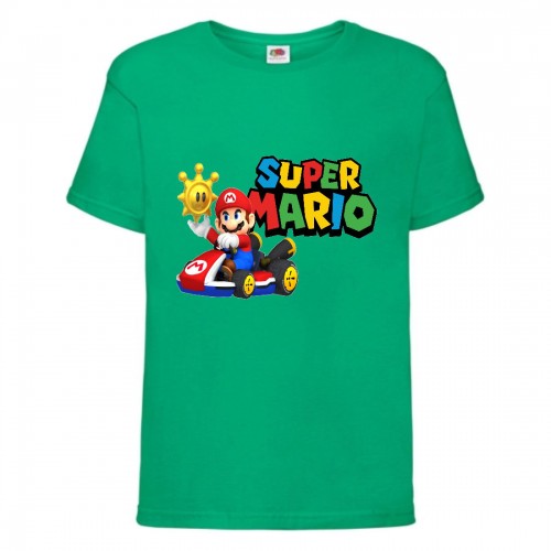 Футболка Супер Марио 15 (Super Mario) зеленая (SMar grn-9) 116 см Футболка Супер Марио 15 (Super Mario) зеленая (SMar grn-9) 116 см