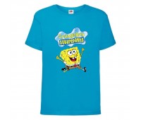 Футболка  Спанч Боб 31 (Sponge Bob) голубая