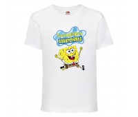 Футболка Спанч Боб 31 (Sponge Bob) белая 116 см