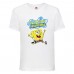 Футболка Спанч Боб 31 (Sponge Bob) белая 116 см