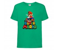 Футболка Супер Марио 3 (Super Mario) зеленая (SMar grn-04) 116 см Футболка Супер Марио 3 (Super Mario) зеленая (SMar grn-04) 116 см