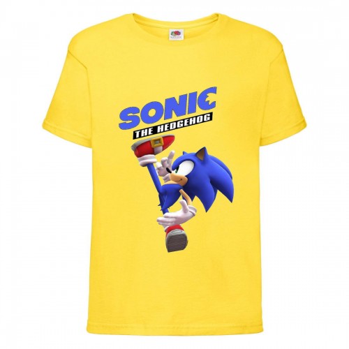 Футболка детская Соник удар ногой (SONIC) Желтая (snc yl-1) 164 см Футболка детская Соник удар ногой (SONIC) Желтая (snc yl-1) 164 см