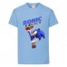 Футболка детская Соник удар ногой (SONIC) голубая (snc  sbl-1) 164 см