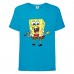 Футболка Спанч Боб 32 (Sponge Bob) голубая Футболка Спанч Боб 32 (Sponge Bob) голубая