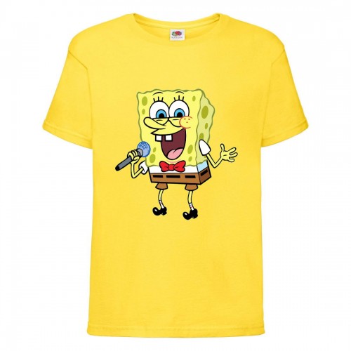 Футболка Спанч Боб 32 (Sponge Bob) желтая Футболка Спанч Боб 32 (Sponge Bob) желтая