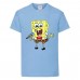 Футболка Спанч Боб 32 (Sponge Bob) светло-голубая Футболка Спанч Боб 32 (Sponge Bob) светло-голубая