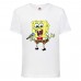 Футболка Спанч Боб 32 (Sponge Bob) белая 164 см
