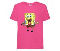 Футболка Спанч Боб 32 (Sponge Bob) розовая 152 см