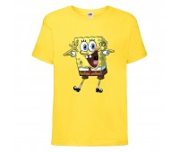 Футболка Спанч Боб 33 (Sponge Bob) желтая Футболка Спанч Боб 33 (Sponge Bob) желтая