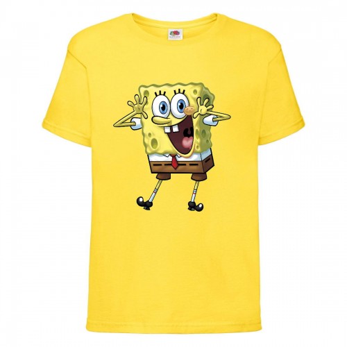 Футболка Спанч Боб 33 (Sponge Bob) желтая Футболка Спанч Боб 33 (Sponge Bob) желтая