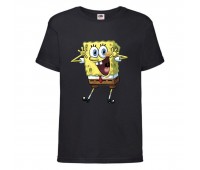 Футболка  Спанч Боб 33 (Sponge Bob) черная