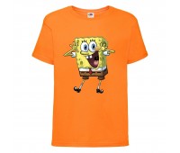 Футболка Спанч Боб 33 (Sponge Bob) оранжевая 164 см