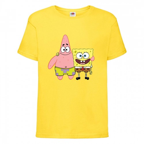 Футболка Спанч Боб 34 (Sponge Bob) желтая Футболка Спанч Боб 34 (Sponge Bob) желтая