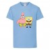 Футболка Спанч Боб 34 (Sponge Bob) светло-голубая Футболка Спанч Боб 34 (Sponge Bob) светло-голубая