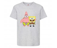 Футболка Спанч Боб 34 (Sponge Bob) серая Футболка Спанч Боб 34 (Sponge Bob) серая