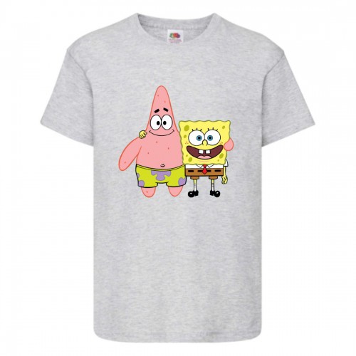 Футболка Спанч Боб 34 (Sponge Bob) серая Футболка Спанч Боб 34 (Sponge Bob) серая