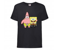 Футболка Спанч Боб 34 (Sponge Bob) черная Футболка Спанч Боб 34 (Sponge Bob) черная