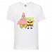 Футболка Спанч Боб 34 (Sponge Bob) белая 164 см
