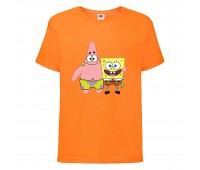 Футболка Спанч Боб 34 (Sponge Bob) оранжевая 140 см