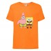 Футболка Спанч Боб 34 (Sponge Bob) оранжевая 152 см