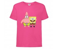 Футболка Спанч Боб 34 (Sponge Bob) розовая 164 см