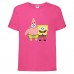 Футболка Спанч Боб 34 (Sponge Bob) розовая 152 см