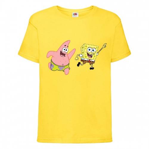 Футболка Спанч Боб 35 (Sponge Bob) желтая Футболка Спанч Боб 35 (Sponge Bob) желтая