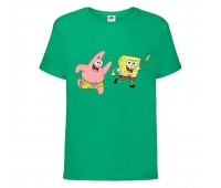 Футболка  Спанч Боб 35 (Sponge Bob) зеленая