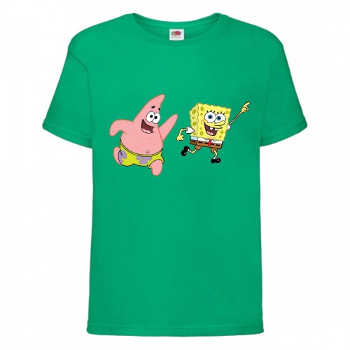 Футболка Спанч Боб 35 (Sponge Bob) зеленая Футболка Спанч Боб 35 (Sponge Bob) зеленая