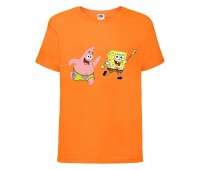 Футболка Спанч Боб 35 (Sponge Bob) оранжевая 152 см