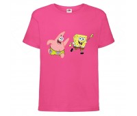 Футболка Спанч Боб 35 (Sponge Bob) розовая 152 см