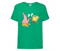 Футболка Спанч Боб 36 (Sponge Bob) зеленая Футболка Спанч Боб 36 (Sponge Bob) зеленая
