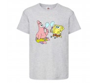 Футболка  Спанч Боб 36 (Sponge Bob) серая