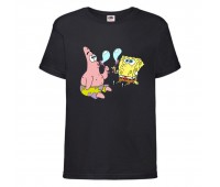 Футболка Спанч Боб 36 (Sponge Bob) черная Футболка Спанч Боб 36 (Sponge Bob) черная