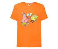 Футболка Спанч Боб 36 (Sponge Bob) оранжевая 140 см