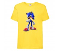 Футболка детская Соник и пламя (SONIC) Желтая (snc  yl-3) 116 см