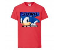 Футболка детская Соник лицо (SONIC) красная (snc  rd-4) 116 см