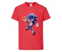 Футболка детская Соник с кольцом (SONIC) красная (snc  rd-5) 116 см