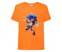 Футболка детская Соник с кольцом (SONIC) оранжевая (snc  or-5) 116 см