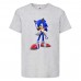 Футболка детская Соник и пламя (SONIC) серая (snc  gr-3) 116 см