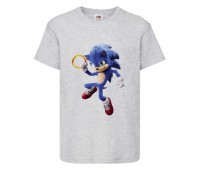 Футболка детская Соник с кольцом (SONIC) серая (snc  gr-5) 116 см