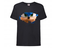 Футболка детская Соник глаза (SONIC) черная (snc  blc-2) 164 см