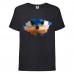 Футболка детская Соник глаза (SONIC) черная (snc  blc-2) 152 см