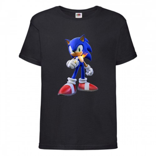 Футболка детская Соник и пламя (SONIC) черная (snc blc-3) 116 см Футболка детская Соник и пламя (SONIC) черная (snc blc-3) 116 см
