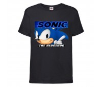 Футболка детская Соник лицо (SONIC) черная (snc  blc-4) 116 см
