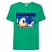 Футболка детская Соник лицо (SONIC) зеленая (snc  grn-4) 116 см
