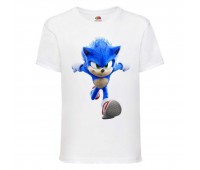 Футболка детская Соник кроха бежит (SONIC) белая (snc  wh-8) 152 см