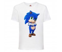 Футболка детская Соник кроха (SONIC) белая (snc  wh-9) 104 см
