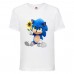 Футболка детская Соник с цветком (SONIC) белая (snc  wh-01) 128 см